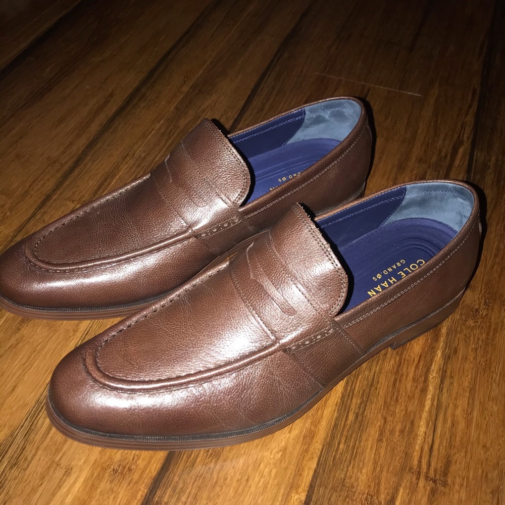 New men’s Cole Haan Jefferson loafers 13m- Brown